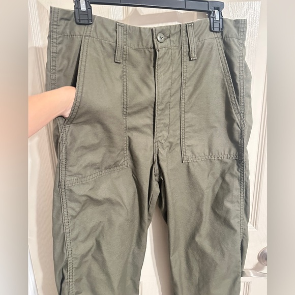 Levi's Women’s Ribcage Straight Leg Ankle Pants, Olive Green, Sz W30xL29 - Picture 2 of 7